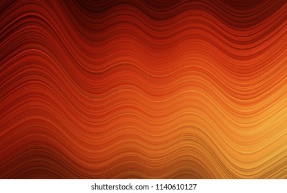 Light Red, Yellow vector pattern with liquid shapes. Shining illustration, which consist of blurred lines, circles. The template for cell phone backgrounds.