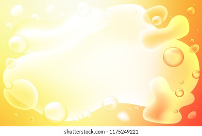 Light Red, Yellow vector pattern with lamp shapes. Shining crooked illustration in memphis style. A new texture for your  ad, booklets, leaflets.