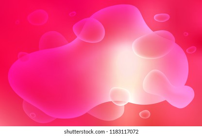 Light Red, Yellow vector pattern with lines, ovals. Glitter abstract illustration with wry lines. The best blurred design for your business.