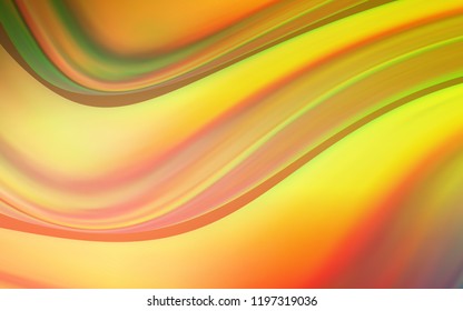 Light Red, Yellow vector pattern with lava shapes. An elegant bright illustration with gradient. New composition for your brand book.