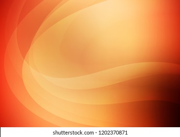 Light Red, Yellow vector pattern with lines, ovals. Colorful illustration in abstract marble style with gradient. Marble design for your web site.
