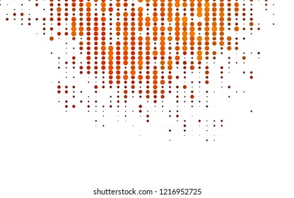 Light Red, Yellow vector pattern with spheres. Modern abstract illustration with colorful water drops. Pattern for ads, leaflets.