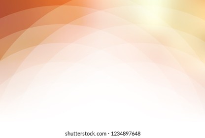 Light Red, Yellow vector pattern with curved circles. Brand new colored illustration in marble style with gradient. The best blurred design for your business.