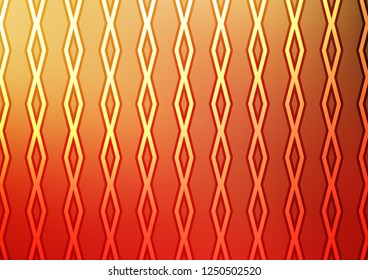 Light Red, Yellow vector pattern with lines, rectangles. Colorful lines, squares on abstract background with gradient. Pattern for websites, landing pages.