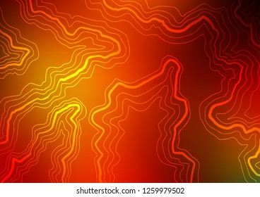 Light Red, Yellow vector pattern with bubble shapes. An elegant bright illustration with gradient. Marble design for your web site.