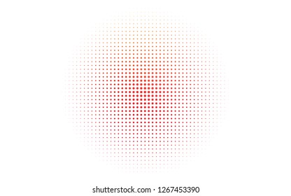 Light Red, Yellow vector pattern with spheres. Illustration with set of shining colorful abstract circles. Pattern of water, rain drops.