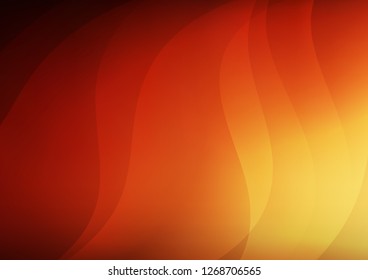 Light Red, Yellow vector pattern with narrow lines. Decorative shining illustration with lines on abstract template. The pattern can be used for busines ad, booklets, leaflets