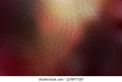 Light Red, Yellow vector pattern with spheres. Beautiful colored illustration with blurred circles in nature style. Pattern can be used as texture of wallpapers.