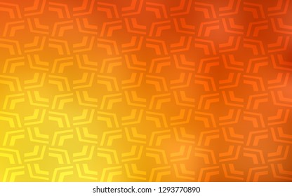 Light Red, Yellow vector pattern with lamp shapes. Shining crooked illustration in marble style. The template for cell phone backgrounds.