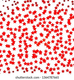 Light Red, Yellow vector pattern with abstract stars. Shining colorful illustration with small and big stars. Pattern for websites, landing pages.