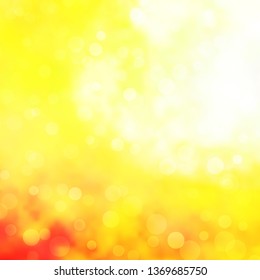 Light Red, Yellow vector pattern with circles. Modern abstract illustration with colorful circle shapes. New template for your brand book.