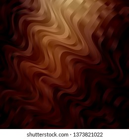 Light Red, Yellow vector pattern with lines. Gradient illustration in simple style with bows. Pattern for commercials, ads.