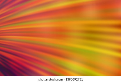 Light Red, Yellow vector pattern with wry lines. An elegant bright illustration with gradient. Colorful wave pattern for your design.
