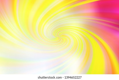 Light Red, Yellow vector pattern with curved lines. A completely new colorful illustration in simple style. A completely new template for your design.