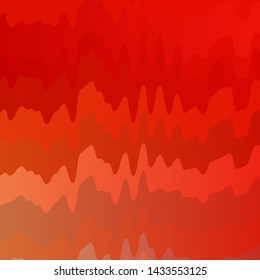 Light Red, Yellow vector pattern with curves. Colorful illustration in circular style with lines. Best design for your ad, poster, banner.