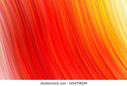 Light Red, Yellow vector pattern with bubble shapes. A vague circumflex abstract illustration with gradient. New composition for your brand book.