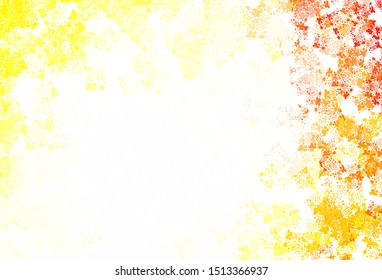 Light Red, Yellow vector pattern with random forms. Modern abstract illustration with colorful random forms. Modern design for your business card.