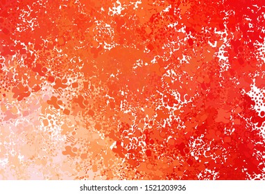 Light Red, Yellow vector pattern with random forms. Decorative design in abstract style with random forms. Elegant design for wallpapers.