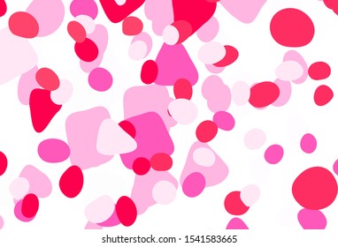 Light Red, Yellow vector pattern with random forms. Illustration with colorful gradient shapes in abstract style. Best smart design for your business.
