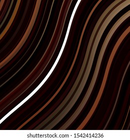 Light Red, Yellow vector pattern with curved lines. Colorful geometric sample with gradient curves.  Best design for your ad, poster, banner.