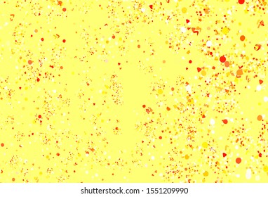 Light Red, Yellow vector pattern with random forms. Colorful chaotic forms with gradient in modern style. Background for a cell phone.