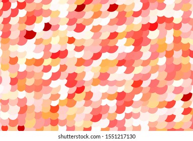 Light Red, Yellow vector pattern with spheres. Modern abstract illustration with colorful water drops. Design for poster, banner of websites.