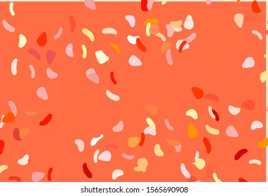 Light Red, Yellow vector pattern with chaotic shapes. Simple colorful illustration with abstract gradient shapes. Background for a cell phone.