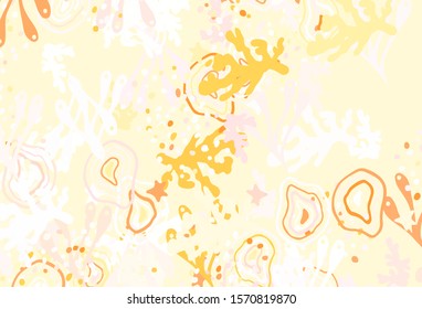 Light Red, Yellow vector pattern with random forms. Illustration with colorful gradient shapes in abstract style. Best smart design for your business.