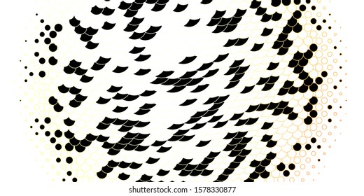 Light Red, Yellow vector pattern with spheres. Abstract decorative design in gradient style with bubbles. New template for a brand book.