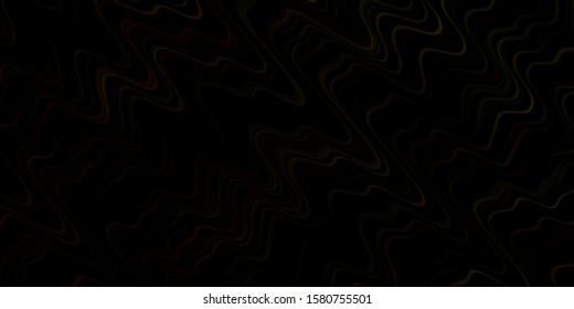Light Red, Yellow vector pattern with curved lines. Bright sample with colorful bent lines, shapes. Best design for your ad, poster, banner.