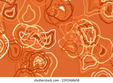 Light Red, Yellow vector pattern with wry lines. Shining colorful illustration in simple style. Elegant pattern for a brand book.