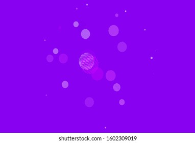 Light Red, Yellow vector pattern with spheres. Glitter abstract illustration with blurred drops of rain. Pattern for textures of wallpapers.