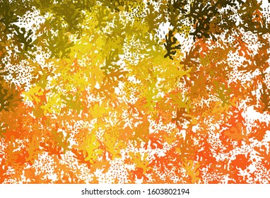 Light Red, Yellow vector pattern with random forms. Modern abstract illustration with colorful random forms. Best smart design for your business.