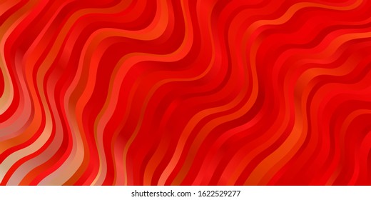 Light Red, Yellow vector pattern with lines. Gradient illustration in simple style with bows. Template for your UI design.