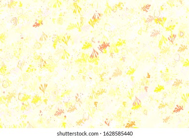 Light Red, Yellow vector pattern with random forms. Illustration with colorful gradient shapes in abstract style. Best smart design for your business.