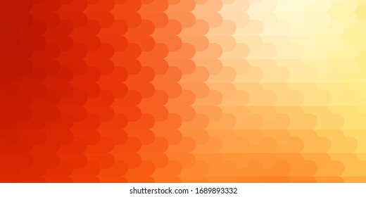 Hellrotes, gelbes Vektorillustration-Muster mit Linien. Farbige Farbverlauf-Illustration mit abstrakten Flachlinien. Vorlage für das UI-Design.