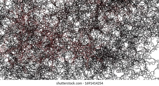 Light Red, Yellow vector pattern with wry lines. Abstract illustration with gradient bows. Template for your UI design.