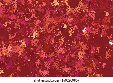Light Red, Yellow vector pattern with random forms. Illustration with colorful gradient shapes in abstract style. Background for a cell phone.
