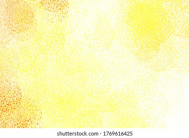 Light Red, Yellow vector pattern with spheres. Blurred bubbles on abstract background with colorful gradient. Pattern for beautiful websites.