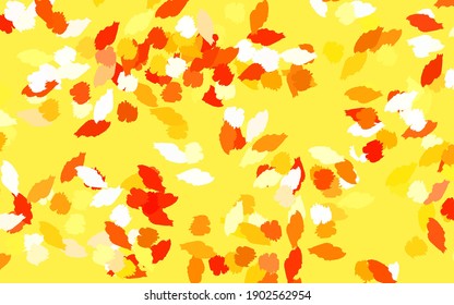 Light Red, Yellow vector pattern with random forms. Simple colorful illustration with abstract gradient shapes. Simple design for your web site.