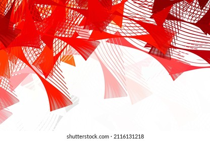 Light Red, Yellow vector pattern with random forms. Colorful chaotic forms with gradient in modern style. Background for a cell phone.