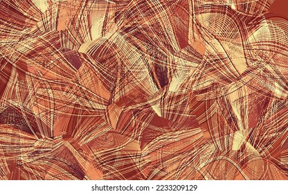 Light Red, Yellow vector pattern with random forms.