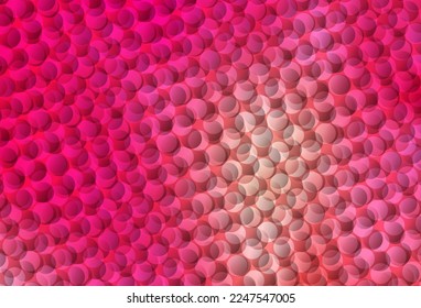 Light Red, Yellow vector pattern with spheres. Glitter abstract illustration with blurred drops of rain. Pattern for ads, leaflets.