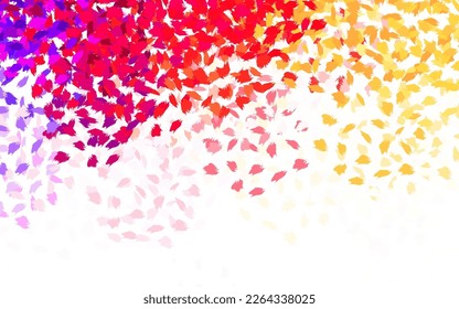 Light Red, Yellow vector pattern with random forms. Simple colorful illustration with abstract gradient shapes. Modern design for your business card.