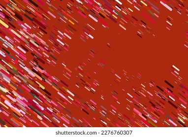 Light Red, Yellow vector pattern with narrow lines. Lines on blurred abstract background with gradient. Pattern for websites, landing pages.