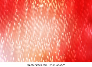 Light Red, Yellow vector pattern with sharp lines. Modern geometrical abstract illustration with Lines. Smart design for your business advert.