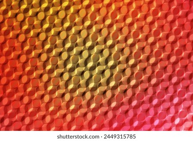 Light Red, Yellow vector pattern with spheres. Blurred bubbles on abstract background with colorful gradient. Design for poster, banner of websites.