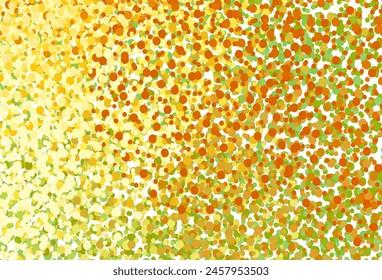 Light Red, Yellow vector pattern with spheres. Modern abstract illustration with colorful water drops. Pattern for ads, leaflets.