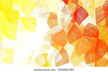 Light Red, Yellow vector pattern with random forms. Illustration with colorful gradient shapes in abstract style. Background for a cell phone.