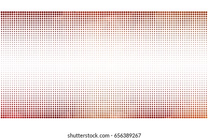 Light Red, Yellow vector pattern of geometric circle shapes. Colorful mosaic banner. Geometric background with colored disks.